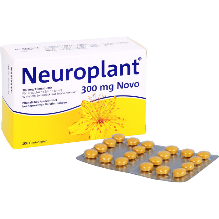 Neuroplant 300 mg Novo Filmtabletten bei depressiven Verstimmungen, 100 pc Tablettes