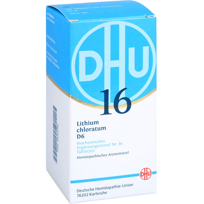 DHU Schüßler-Salz Nr. 16 Lithium chloratum D6 Tabletten, 420 pcs. Tablets