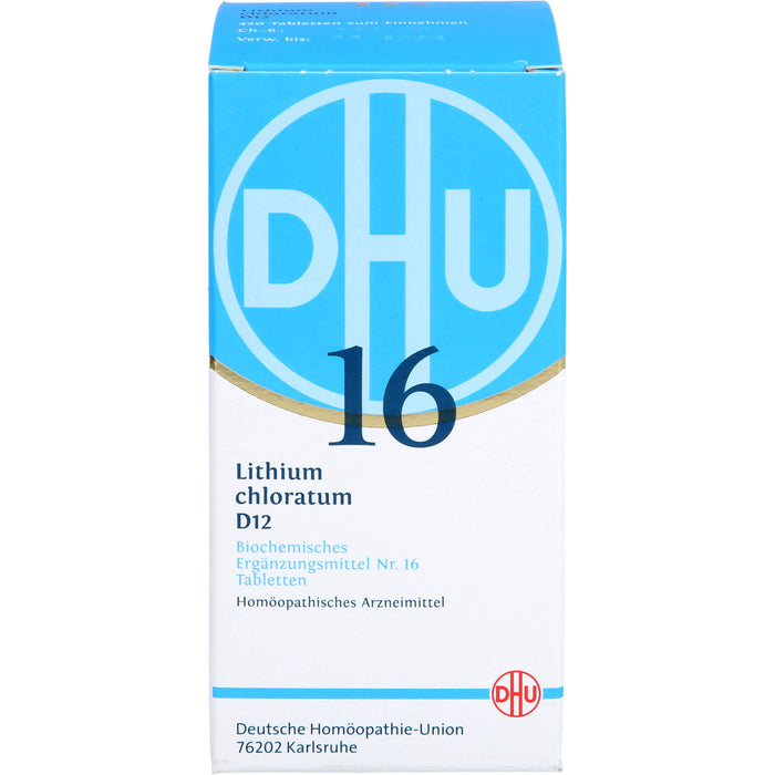 DHU Schüßler-Salz Nr. 16 Lithium chloratum D12 Tabletten, 420 pc Tablettes