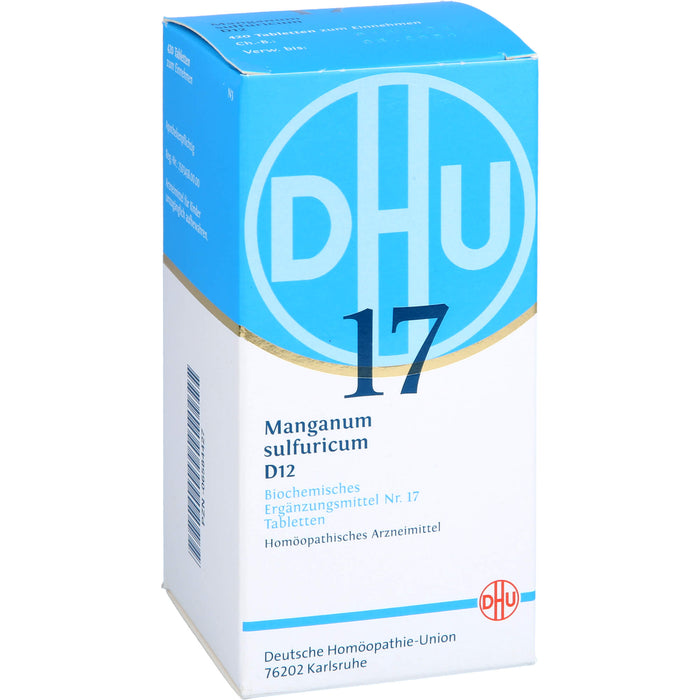 DHU Schüßler-Salz Nr. 17 Manganum sulfuricum D12 Tabletten, 420 pcs. Tablets