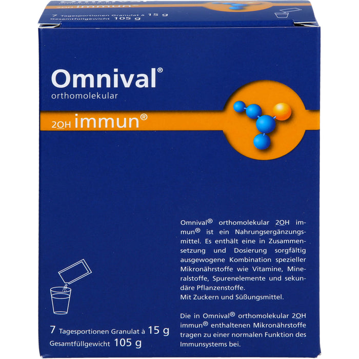 OMNIVAL orthomolekular 2OH immun 7 TP Granulat, 7 pcs. Sachets