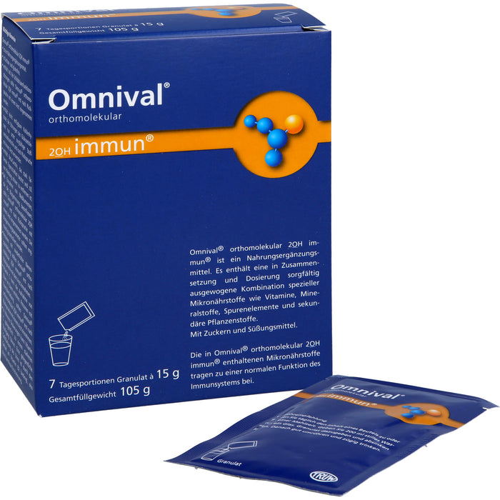 OMNIVAL orthomolekular 2OH immun 7 TP Granulat, 7 pcs. Sachets