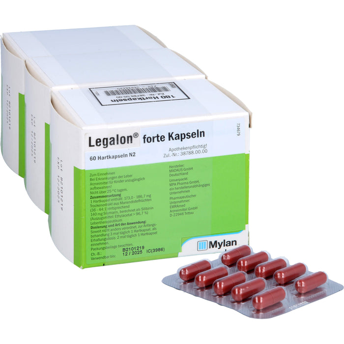 Legalon forte Emra Hartkapseln, 180 pcs. Capsules