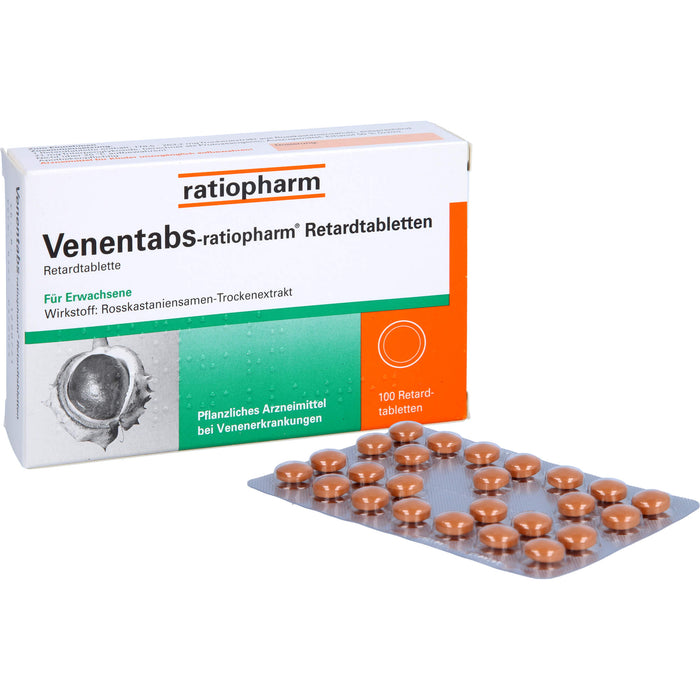 Venentabs-ratiopharm Retardtabletten, 100 pc Tablettes