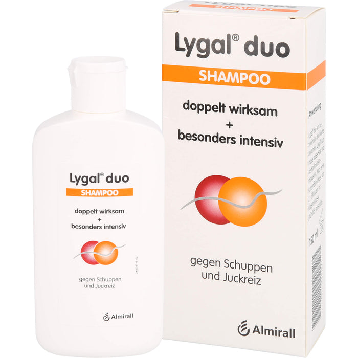 Lygal duo Shampoo gegen Schuppen und Juckreiz, 150 ml Shampoo