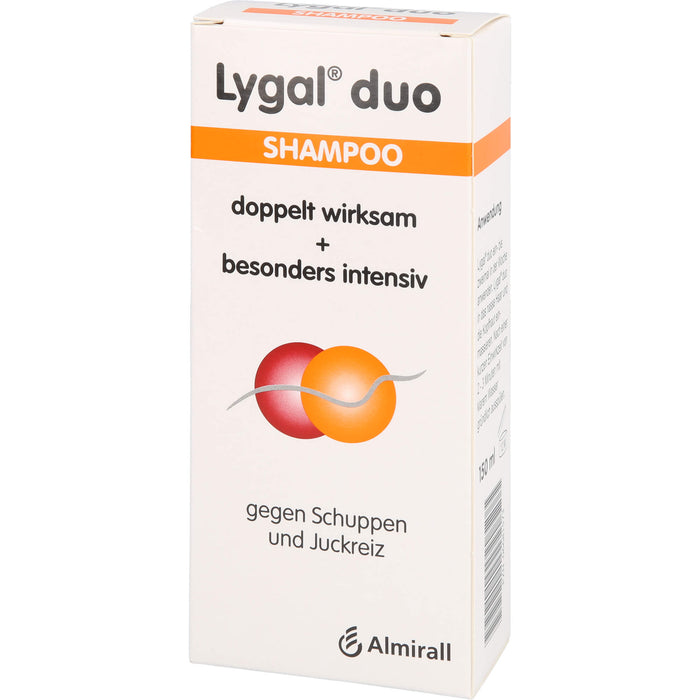 Lygal duo Shampoo gegen Schuppen und Juckreiz, 150 ml Shampoo