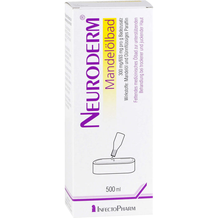 Neuroderm Mandelölbad bei trockener und juckender Haut, 500 ml Bath additive