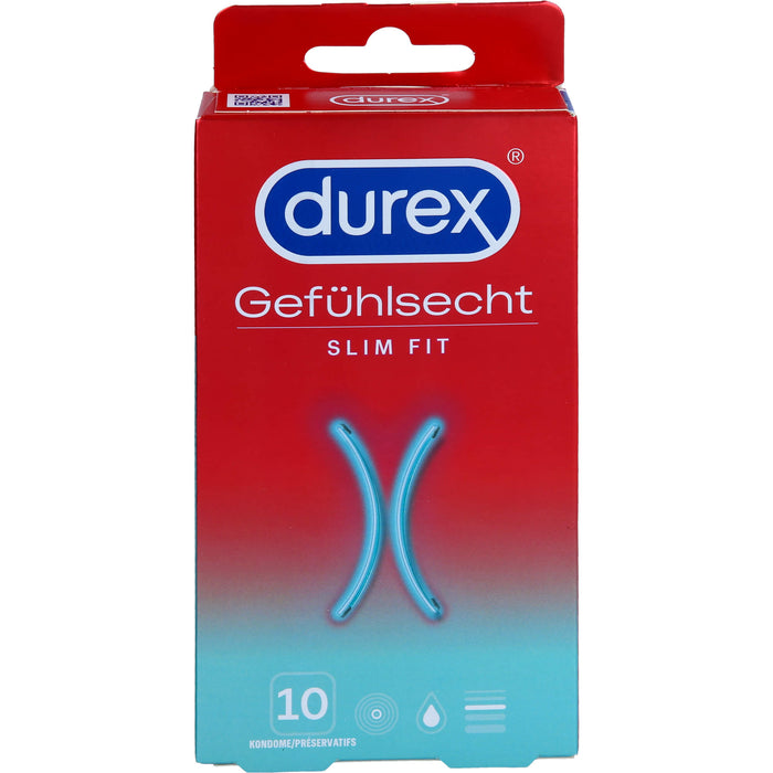 Durex Gefühlsecht Slim Fit Kondome, 10 pcs. Condoms