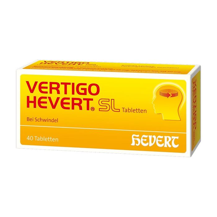 Vertigo Hevert SL bei Schwindelzuständen, 40 St. Tabletten