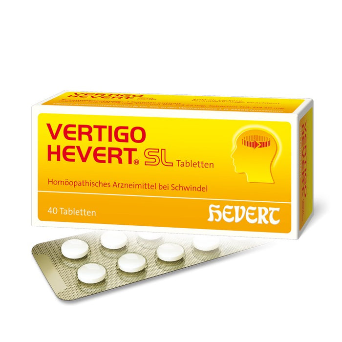 Vertigo Hevert SL Tabletten, 40 pcs. Tablets