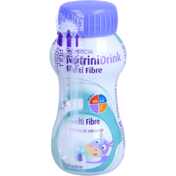 NutriniDrink Multi Fibre Trinknahrung neutral, 200 ml Lösung