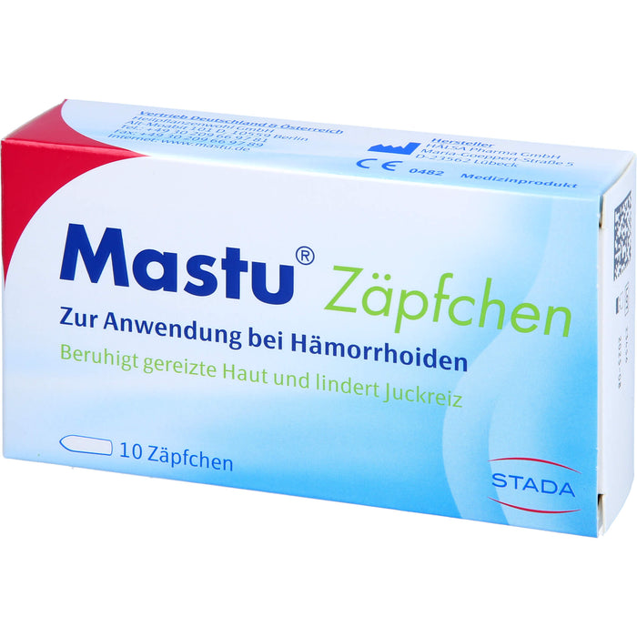 Mastu Zäpfchen, 10 pc Suppositoires