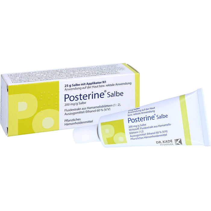 Posterine pflanzliches Hämorrhoidenmittel Salbe mit Applikator N1, 25 g Salbe