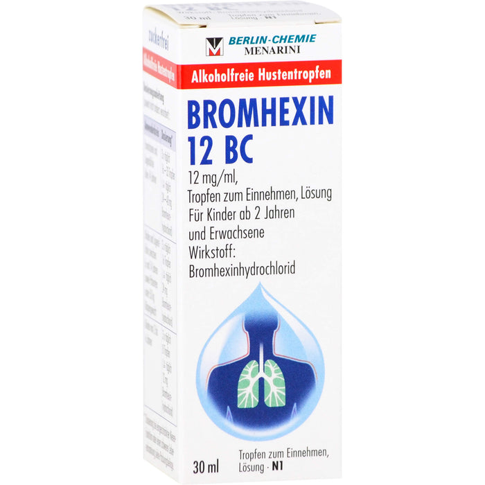 BROMHEXIN 12 BC Hustentropfen, 30 ml Solution