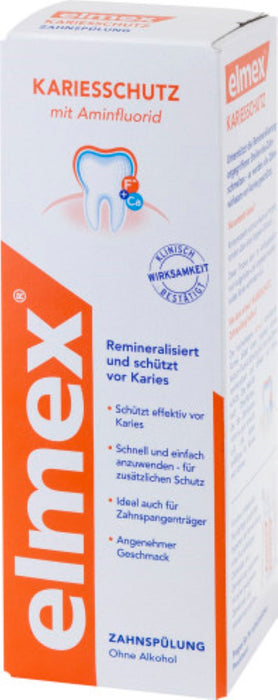 elmex Kariesschutz mit Aminfluorid Zahnspülung, 400 ml Solution