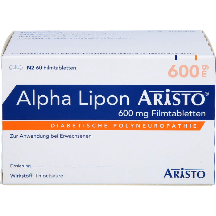 Alpha Lipon Aristo 600 mg Filmtabletten, 60 pcs. Tablets