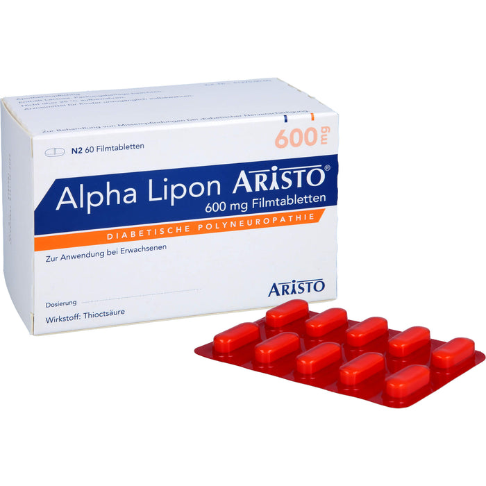 Alpha Lipon Aristo 600 mg Filmtabletten, 60 St. Tabletten