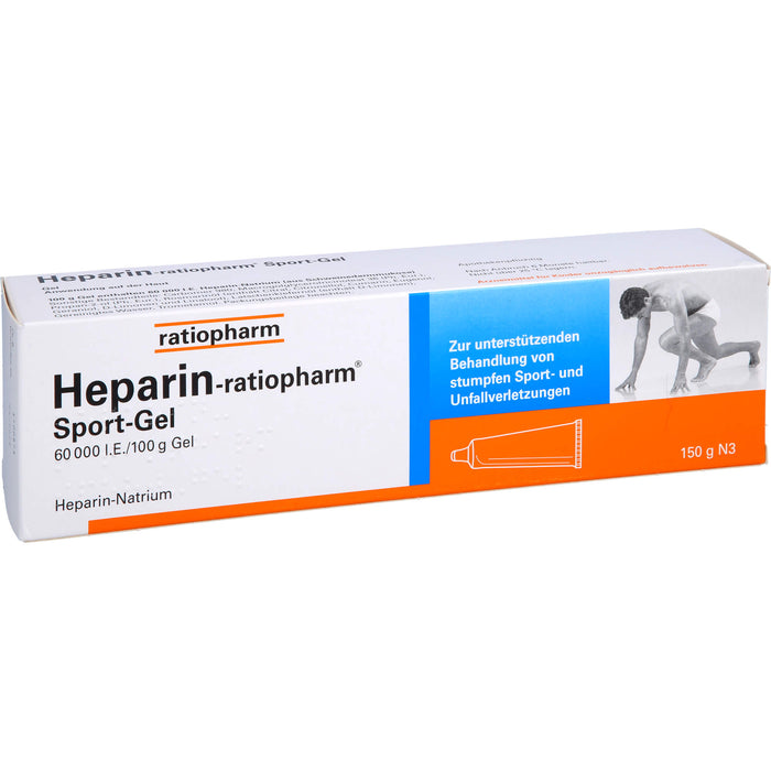 Heparin-ratiopharm Sport-Gel, 60000 I.E./100 g Gel, 150 g Gel