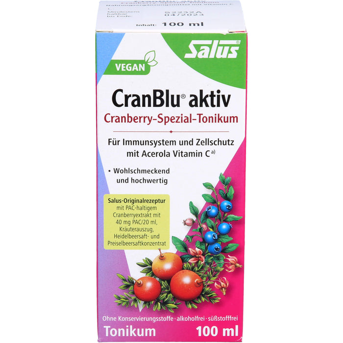 CranBlu aktiv Cranberry-Spezial-Tonikum, 100 ml Solution