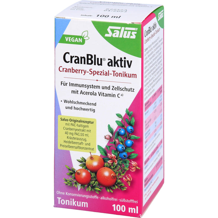 CranBlu aktiv Cranberry-Spezial-Tonikum, 100 ml Lösung