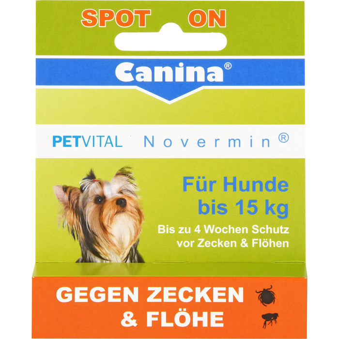 PETVITAL Novermin für Hunde bis 15kg vet., 2 ml FLU