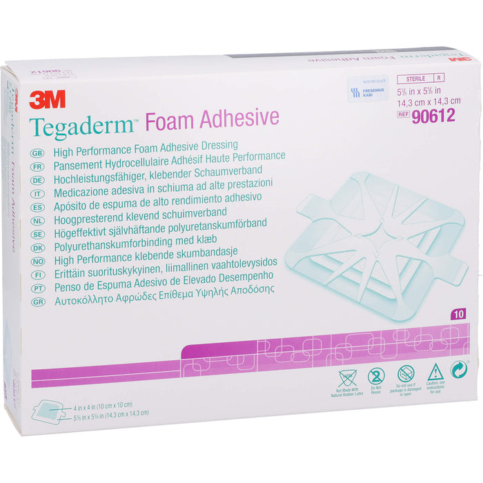 Tegaderm Foam Adhesive FK 14,3x14,3cm, 10 St VER