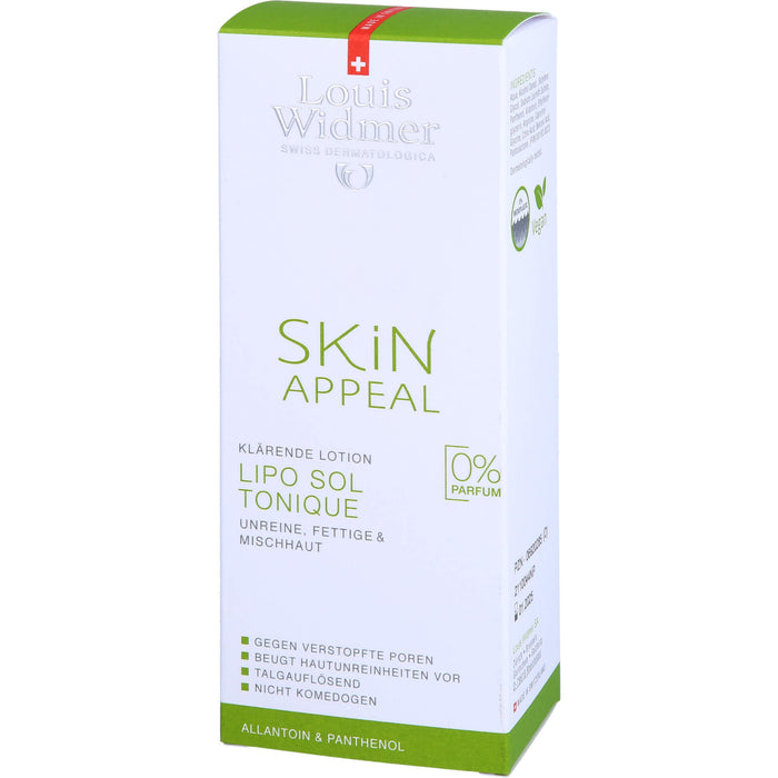 Louis Widmer Skin Appeal Lipo Sol Tonique klärende Lotion, 150 ml Lotion