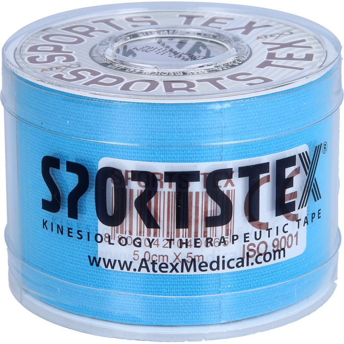 SPORTS-TEX Kinesiologie TAPE 5cmx5m Blau, 1 pc Pansement