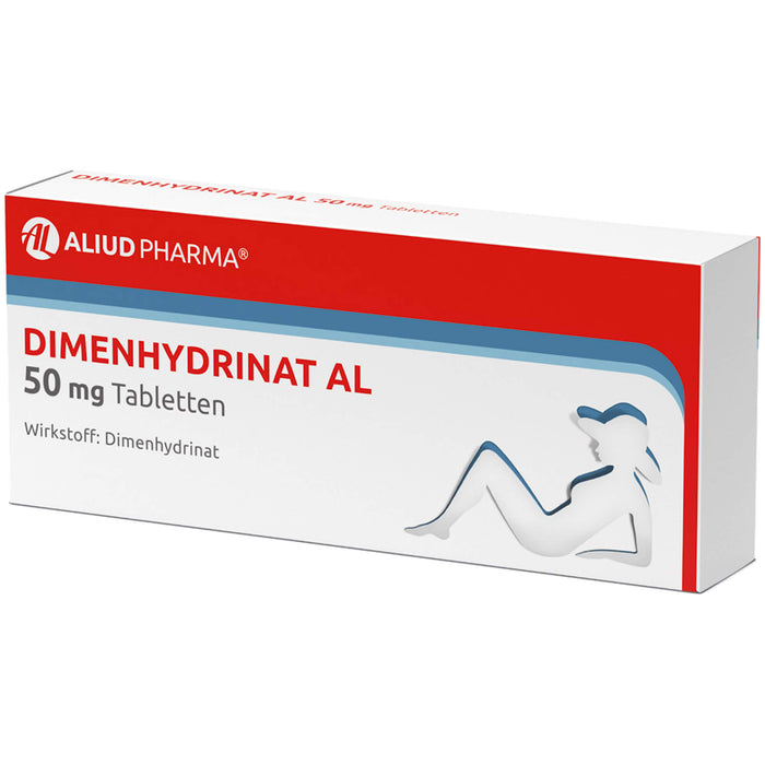 Dimenhydrinat AL 50 mg Tabletten, 20 pcs. Tablets