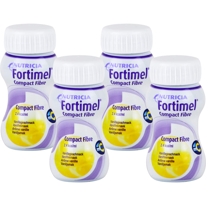 Fortimel Compact Fibre Vanille, 4X125 ml FLU