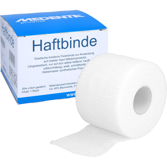 HAFTBINDE ELASTISCH 20MX6CM, 1 St BIN