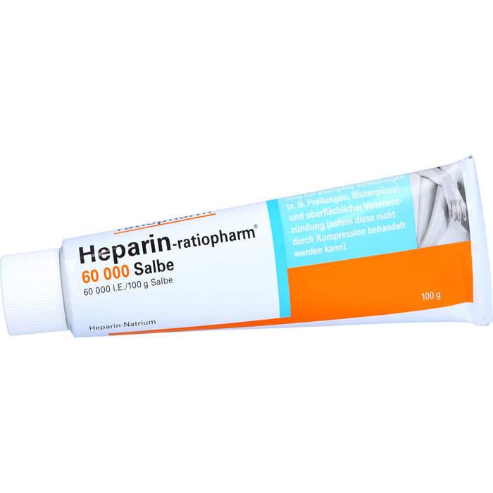 Heparin-ratiopharm 60 000 Salbe bei stumpfen Verletzungen, 100 g Ointment