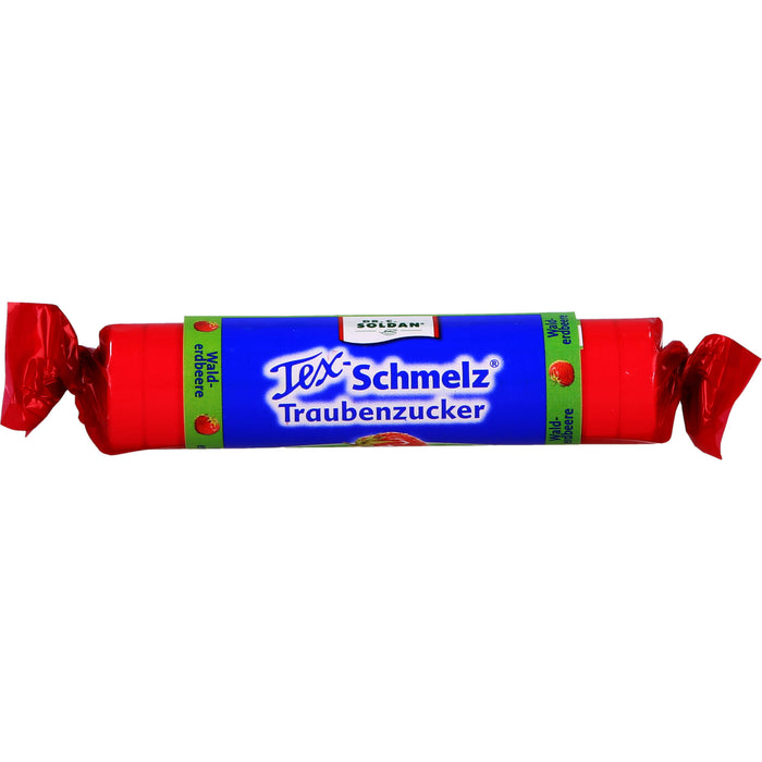 Tex-Schmelz Traubenzucker Walderdbeere, 33 g Candies