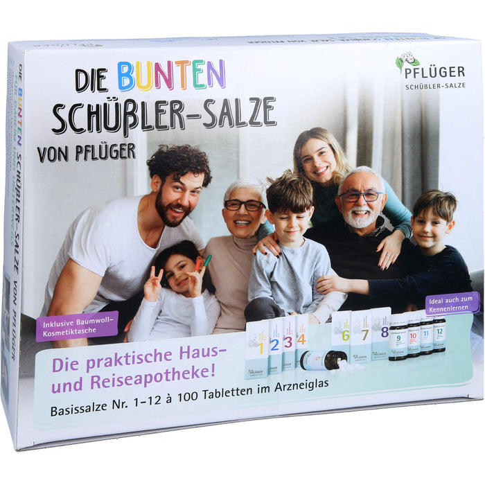 PFLÜGER Biochemie Haus-und Reiseapotheke Basissalze Nr. 1-12 Tabletten, 1200 St. Tabletten