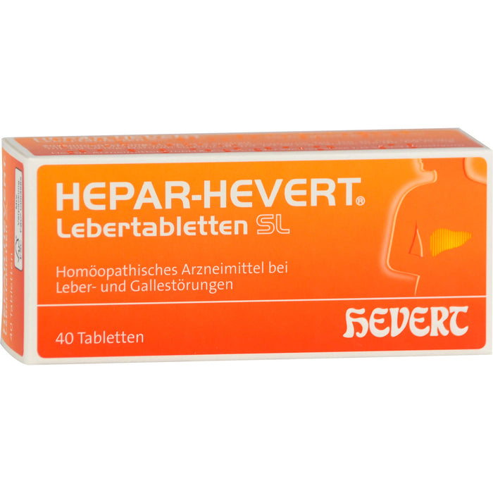 Hepar Hevert Lebertabl Sl, 40 St TAB