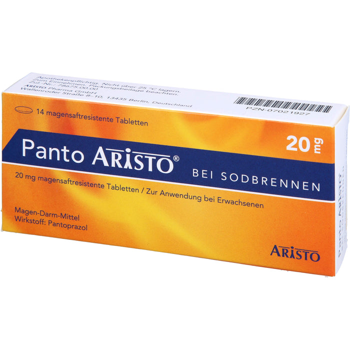 Panto ARISTO bei Sodbrennen Tabletten, 14 pc Tablettes