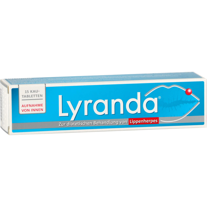 Lyranda Kautabletten bei Lippenherpes, 15 pc Tablettes