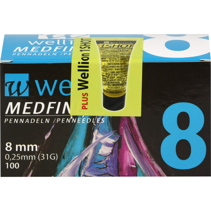 Wellion MEDFINE plus Pennadeln 8mm, 100 St KAN