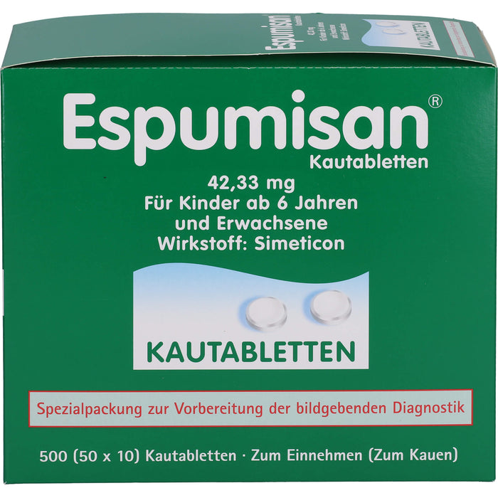 Espumisan Kautabletten, 500 St. Tabletten