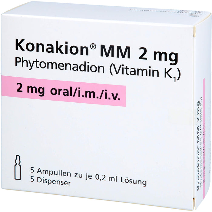 Konakion MM 2 mg Ampullen, 5 pc Ampoules