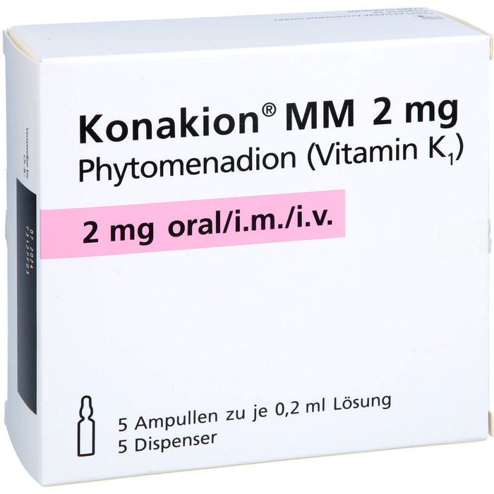 Konakion MM 2 mg, Lösung, 5 St. Ampullen