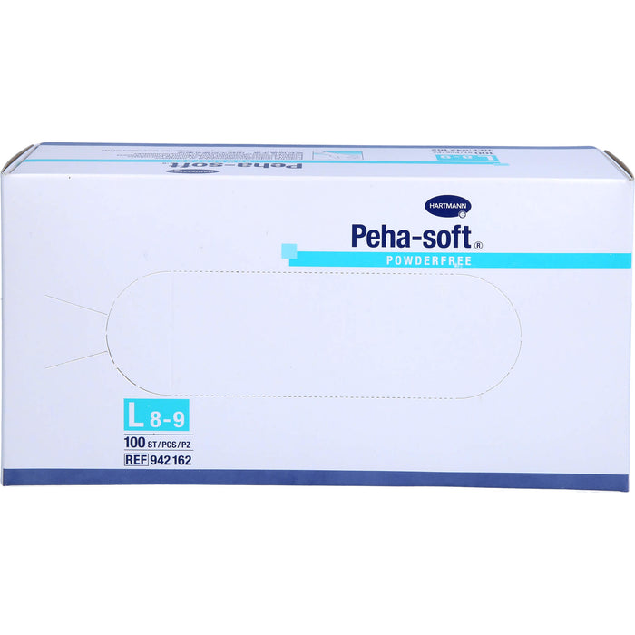 Peha-soft puderfreie Untersuchungshandschuhe Gr. L 8 - 9, 100 pcs. Gloves