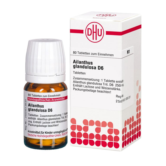 DHU Ailanthus glandulosa D6 Tabletten, 80 St. Tabletten