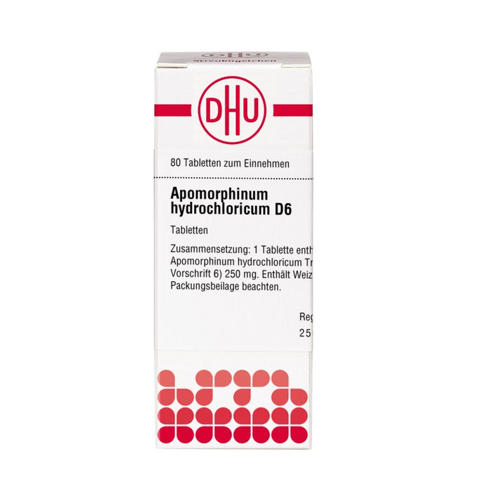 DHU Apomorphinum hydrochloricum D6 Tabletten, 80 pcs. Tablets