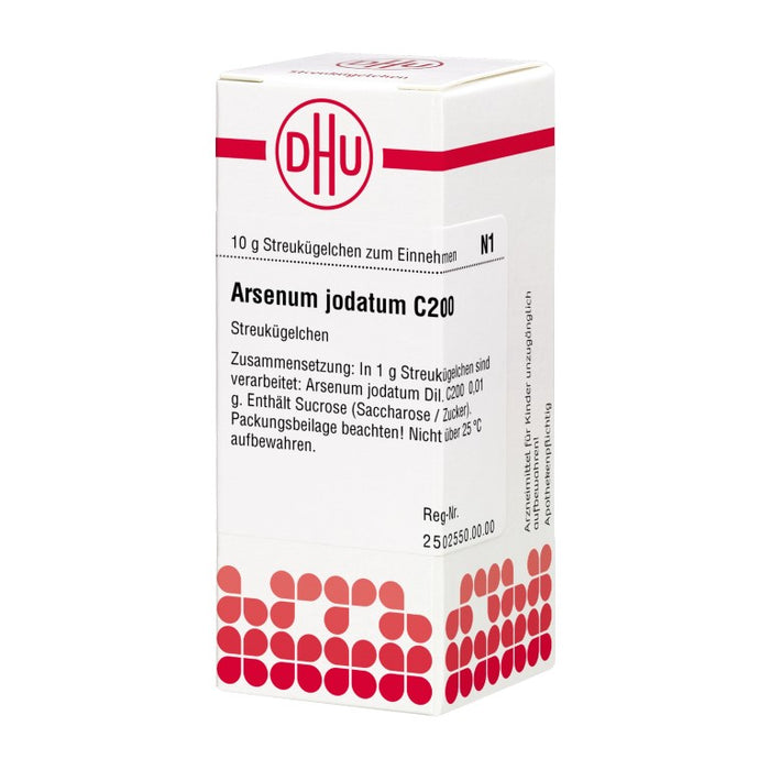 Arsenum jodatum C200 DHU Globuli, 10 g Globuli