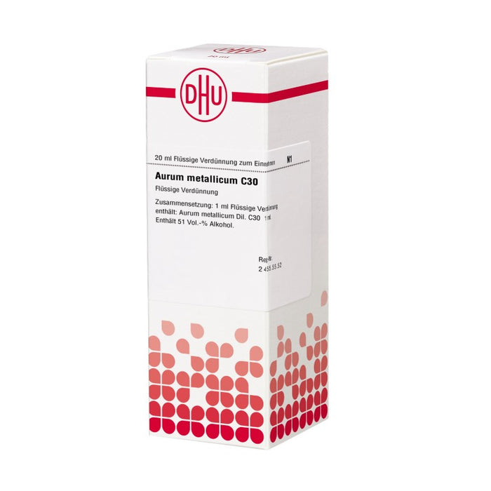 DHU Aurum metallicum C30 Dilution, 20 ml Lösung