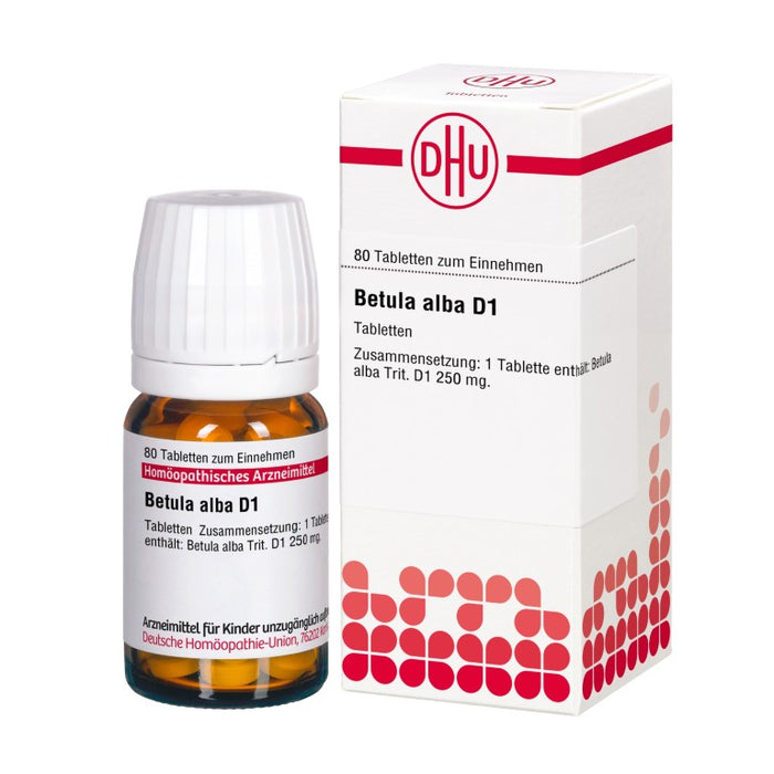 Betula alba D1 DHU Tabletten, 80 St. Tabletten