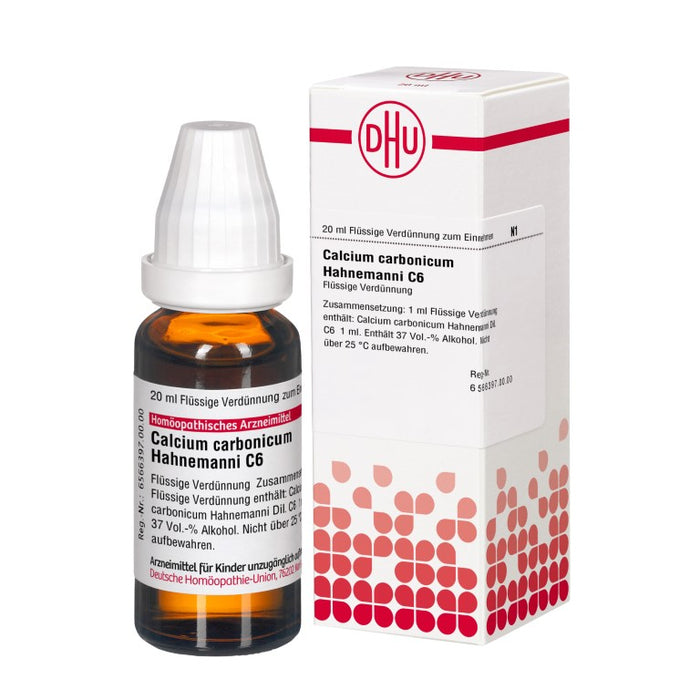 Calcium carbonicum C6 DHU Dilution Hahnemanni, 20 ml Lösung