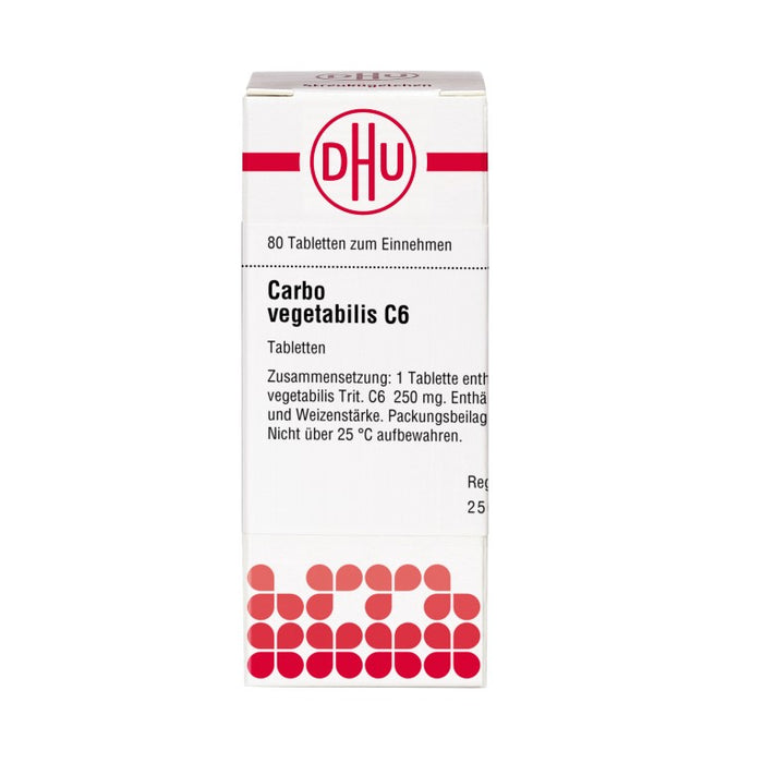 DHU Carbo vegetabilis C6 Tabletten, 80 pc Tablettes