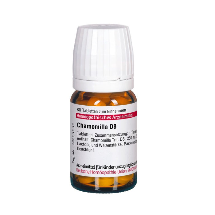 DHU Chamomilla D8 Tabletten, 80 St. Tabletten